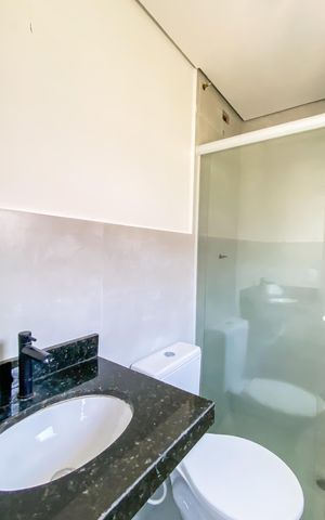 Studio para alugar com 30m², 1 quarto e sem vaga Studio para alugar com 30m², 1 quarto e sem vagaBanheiro
