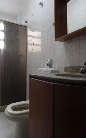 Apartamento para alugar com 113m², 3 quartos e 2 vagasBanheiro social