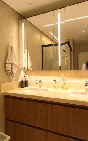 Apartamento para alugar com 50m², 1 quarto e sem vagaBanheiro da Suíte
