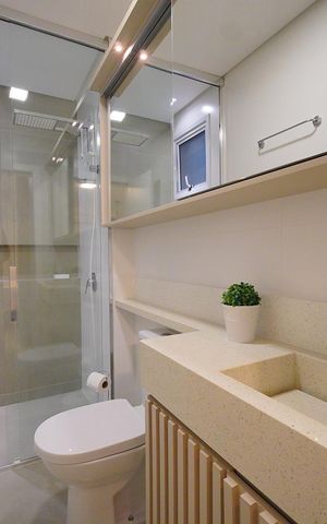 Apartamento para alugar com 87m², 2 quartos e 2 vagasBanheiro da Suíte
