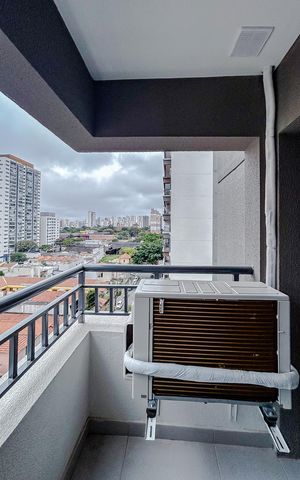 Studio para alugar com 31m², 1 quarto e sem vagaVaranda