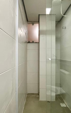Studio para alugar com 30m², 1 quarto e sem vaga Studio para alugar com 30m², 1 quarto e sem vagaBanheiro