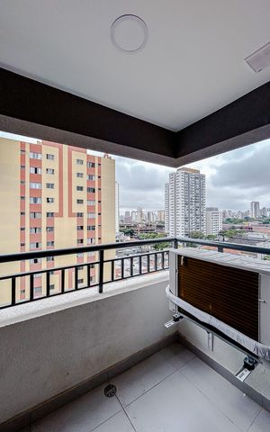 Studio para alugar com 31m², 1 quarto e sem vagaVaranda