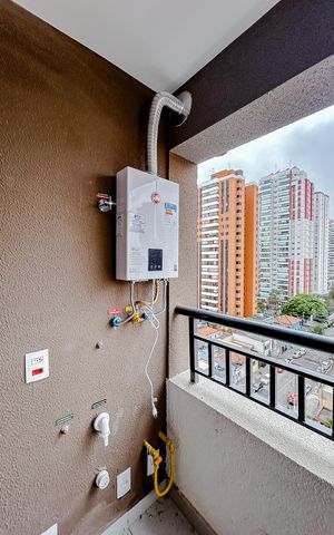 Studio para alugar com 31m², 1 quarto e sem vagaVaranda