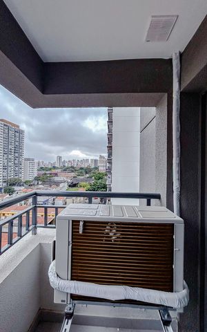 Studio para alugar com 31m², 1 quarto e sem vagaVaranda