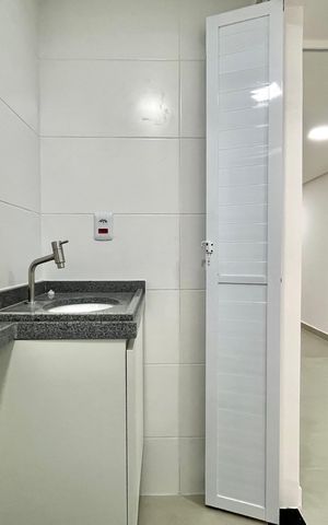 Studio para alugar com 30m², 1 quarto e sem vaga Studio para alugar com 30m², 1 quarto e sem vagaBanheiro