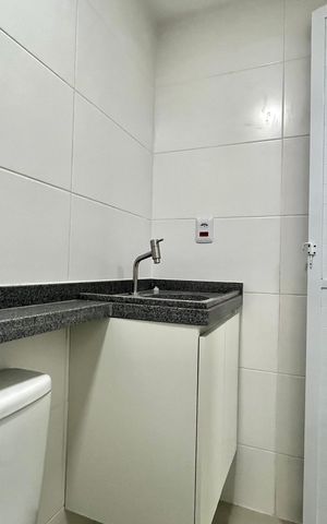 Studio para alugar com 30m², 1 quarto e sem vaga Studio para alugar com 30m², 1 quarto e sem vagaBanheiro