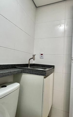 Studio para alugar com 30m², 1 quarto e sem vaga Studio para alugar com 30m², 1 quarto e sem vagaBanheiro