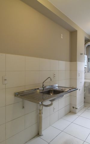 Apartamento à venda com 48m², 2 quartos e 1 vagaCozinha e Área de Serviço