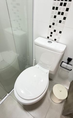 Studio para alugar com 38m², 1 quarto e sem vaga Studio para alugar com 38m², 1 quarto e sem vagaBanheiro
