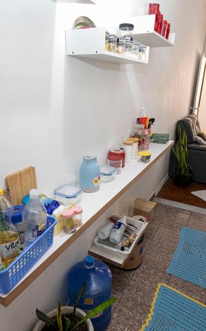 Studio à venda com 40m², 1 quarto e sem vagaCozinha