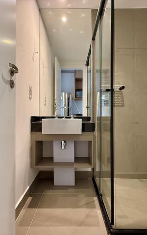 Studio para alugar com 27m², 1 quarto e sem vagaBanheiro 