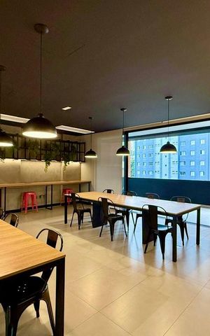 Studio para alugar com 27m², 1 quarto e sem vagaCoworking 