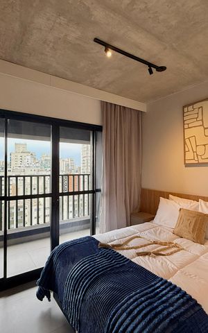 Studio para alugar com 27m², 1 quarto e sem vagaQuarto