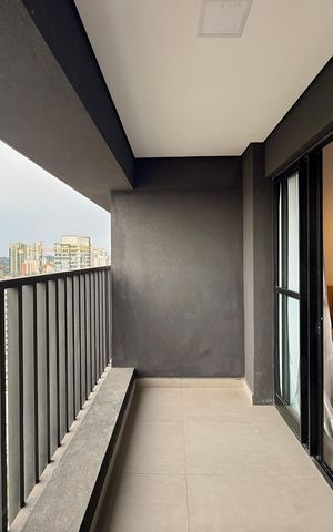 Studio para alugar com 27m², 1 quarto e sem vagaSacada