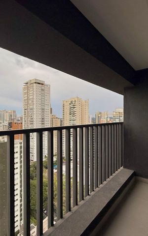 Studio para alugar com 27m², 1 quarto e sem vagaSacada