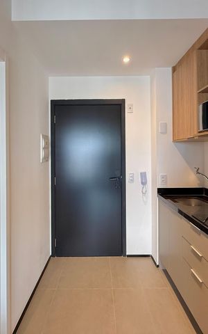 Studio para alugar com 27m², 1 quarto e sem vagaCozinha 