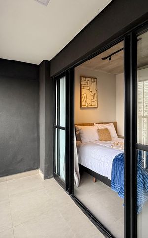 Studio para alugar com 27m², 1 quarto e sem vagaSacada