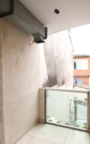 Casa de condomínio para alugar com 110m², 2 quartos e 1 vagaSegundo andar - Varanda