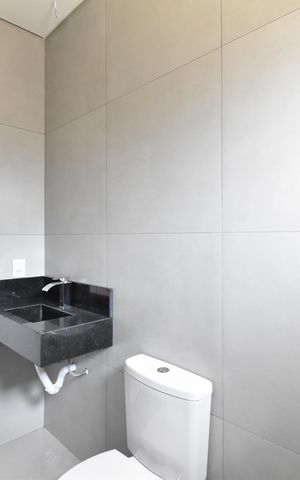 Casa de condomínio à venda com 109m², 3 quartos e 2 vagasBanheiro da Suíte