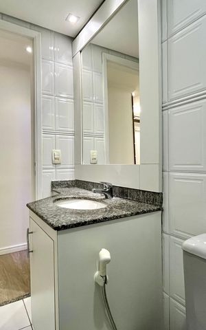 Apartamento para alugar com 85m², 3 quartos e 2 vagas Apartamento para alugar com 85m², 3 quartos e 2 vagasBanheiro Corredor