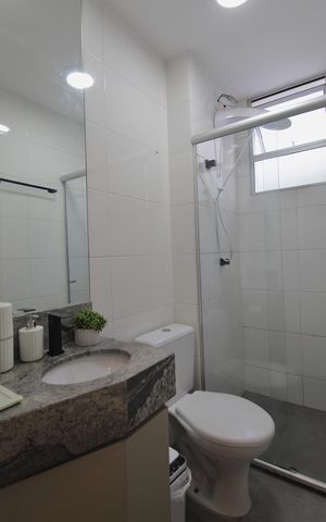 Apartamento à venda com 105m², 2 quartos e 1 vaga Apartamento à venda com 105m², 2 quartos e 1 vagaBanheiro Social