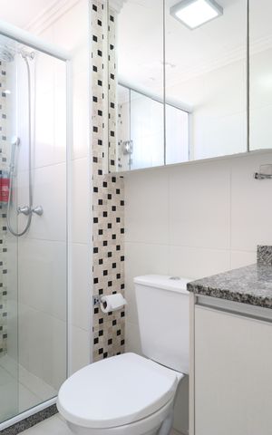 Apartamento à venda com 60m², 2 quartos e 2 vagasBanheiro da Suíte