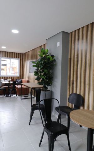 Apartamento para alugar com 38m², 2 quartos e 1 vagaÁrea comum - Salão de festas