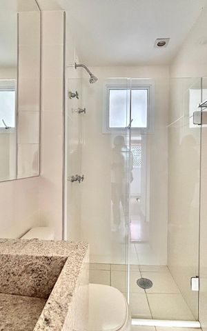 Apartamento para alugar com 54m², 1 quarto e 1 vaga Apartamento para alugar com 54m², 1 quarto e 1 vagaBanheiro