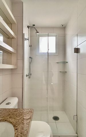 Apartamento para alugar com 54m², 1 quarto e 1 vaga Apartamento para alugar com 54m², 1 quarto e 1 vagaBanheiro do Quarto 1