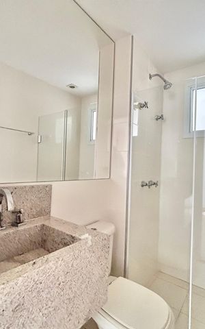 Apartamento para alugar com 54m², 1 quarto e 1 vaga Apartamento para alugar com 54m², 1 quarto e 1 vagaBanheiro