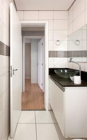 Apartamento para alugar com 59m², 2 quartos e 1 vaga Apartamento para alugar com 59m², 2 quartos e 1 vagaBanheiro Social