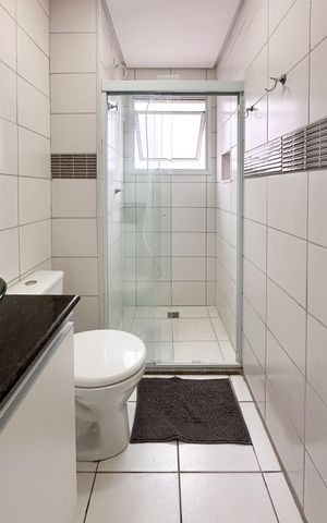 Apartamento para alugar com 59m², 2 quartos e 1 vaga Apartamento para alugar com 59m², 2 quartos e 1 vagaBanheiro Social