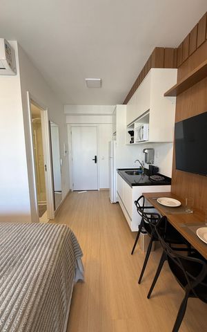 Studio para alugar com 28m², 1 quarto e sem vaga