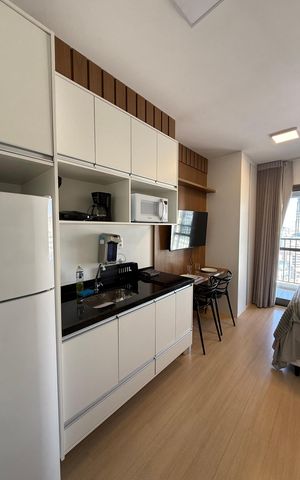 Studio para alugar com 28m², 1 quarto e sem vaga
