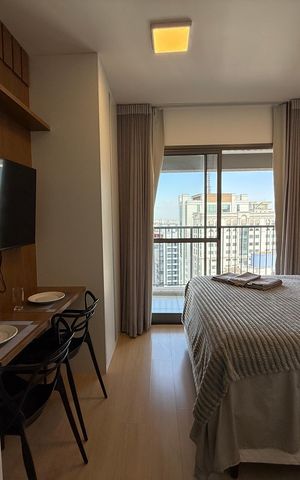 Studio para alugar com 28m², 1 quarto e sem vaga