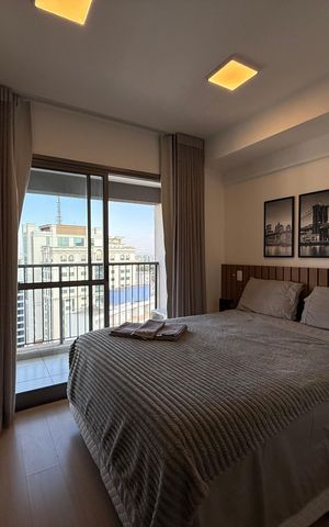 Studio para alugar com 28m², 1 quarto e sem vaga
