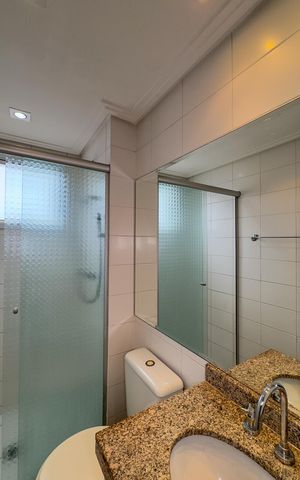 Apartamento à venda com 95m², 3 quartos e 2 vagasBanheiro social 