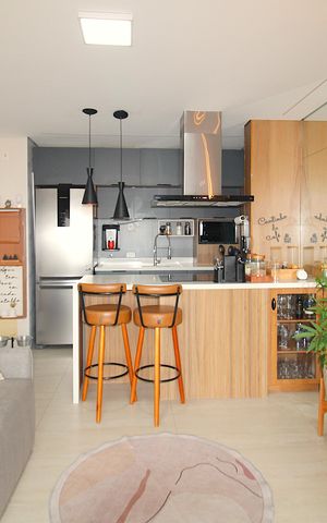 Apartamento para alugar com 75m², 2 quartos e 2 vagasSala / Cozinha