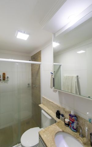 Apartamento à venda com 55m², 2 quartos e 1 vagaBanheiro da Suíte