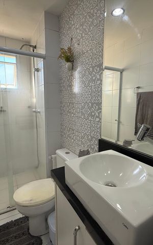 Apartamento à venda com 56m², 2 quartos e 1 vaga Apartamento à venda com 56m², 2 quartos e 1 vagaBanheiro