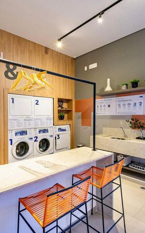 Studio à venda com 29m², 1 quarto e sem vaga Studio à venda com 29m², 1 quarto e sem vagaLavanderia