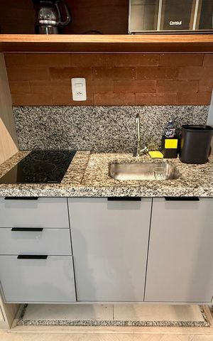 Studio à venda com 29m², 1 quarto e sem vaga Studio à venda com 29m², 1 quarto e sem vagaCozinha