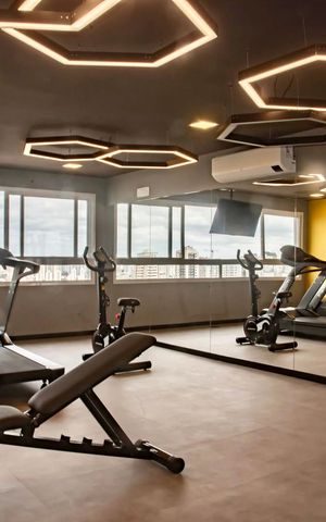 Studio à venda com 29m², 1 quarto e sem vaga Studio à venda com 29m², 1 quarto e sem vagaAcademia