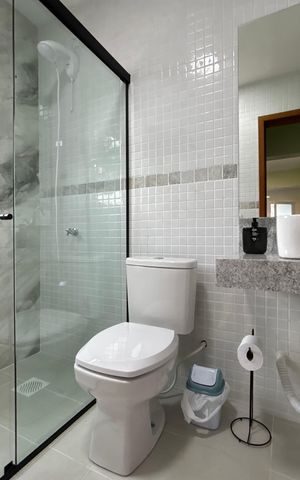 Apartamento para alugar com 42m², 1 quarto e 2 vagas Apartamento para alugar com 42m², 1 quarto e 2 vagasBanheiro