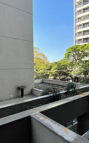 Apartamento para alugar com 26m², 1 quarto e sem vagaVista da varanda da sala