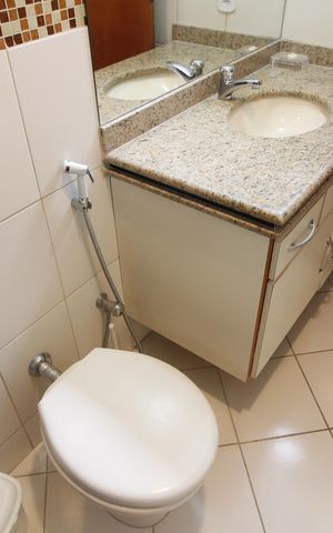 Apartamento para alugar com 220m², 5 quartos e 3 vagasBanheiro da Suíte 1