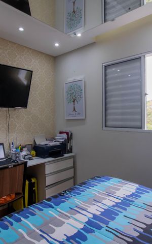 Apartamento à venda com 57m², 2 quartos e 2 vagas Apartamento à venda com 57m², 2 quartos e 2 vagasSuíte