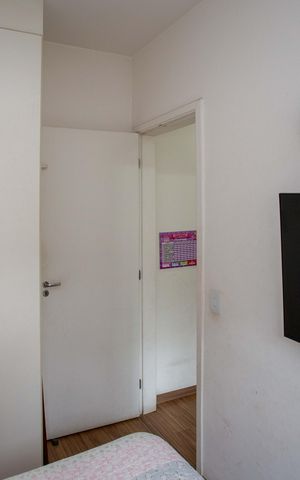 Apartamento à venda com 43m², 2 quartos e 1 vagaQuarto 2