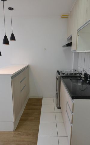 Apartamento à venda com 38m², 2 quartos e 1 vagaCozinha e Área de Serviço